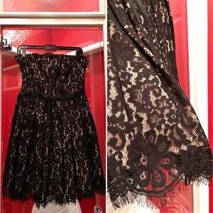 * Authentic Robert Rodriguez Strapless Lace Dress